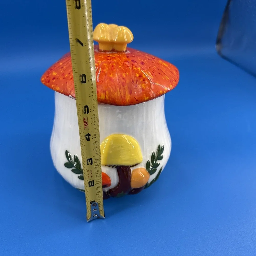 Vintage Arnels Mushroom Canister Small 7